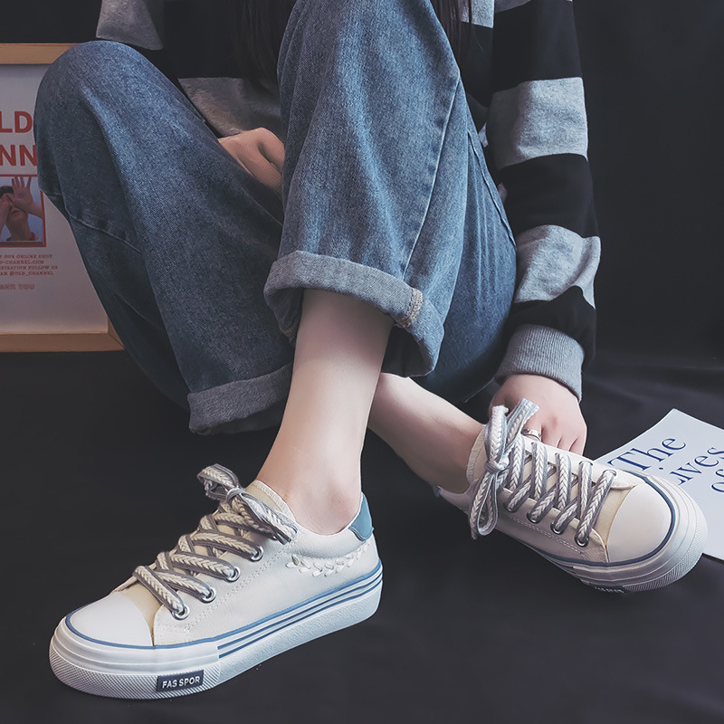 Wheat ear canvas shoes women's summer versatile shoes women's design sense niche white shoes black board shoes2025