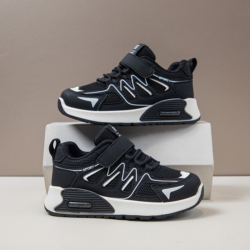 New design Shoes Children's Sports Shoes New 2025 Spring/Autumn Comfortable Children's Double Net Boys' and Girls' Fashionable Cas