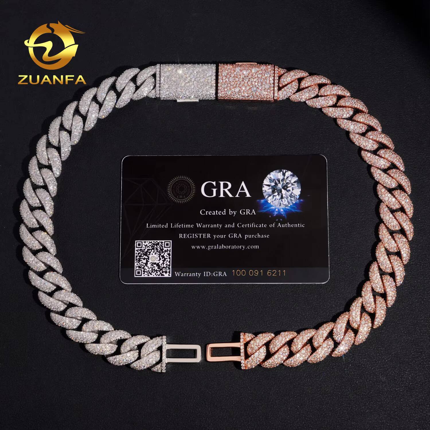 MOissanite Hip Hop Jewelry Iced Out Moissanite Cuban Bracelet 15mm Mosaic 925 Silver Moissanite Bracelet Men Pass Diamond Tester