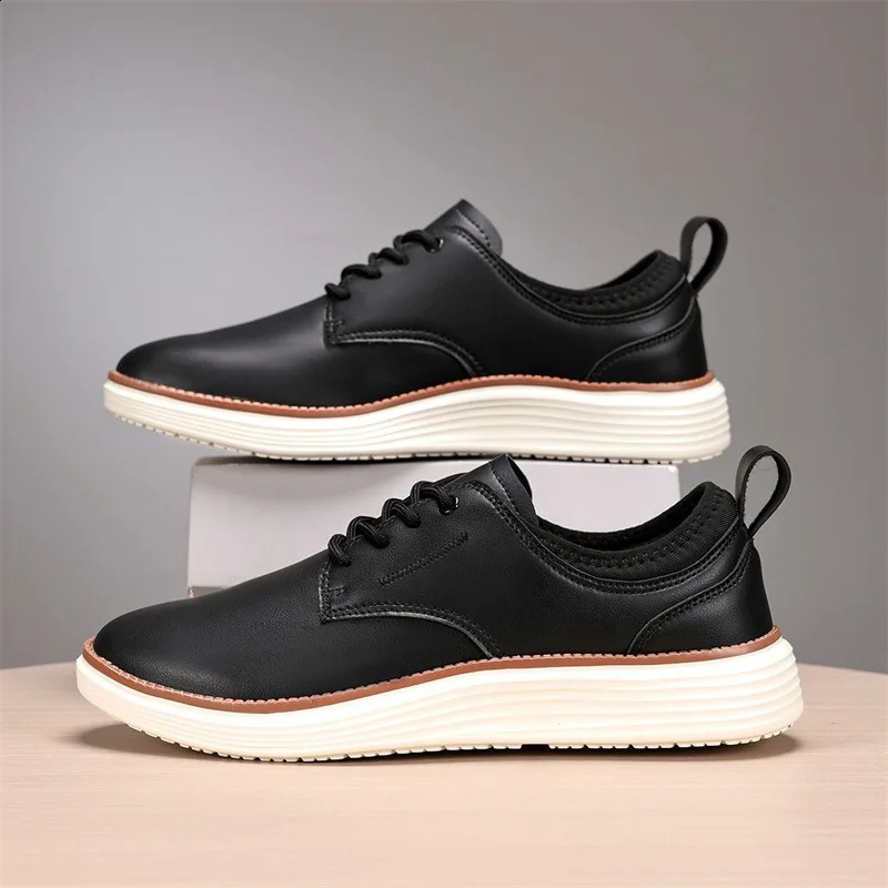 Mens casual shoes Spring and Autumn fashion comfortable leather casual mens shoes Oxford shoes 251023