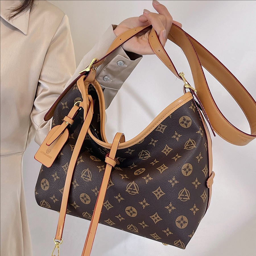 Luxury handbag, high-quality casual tote bag, versatile classic large-capacity retro women's shoulder bag, women's crossbody bag, high-quali