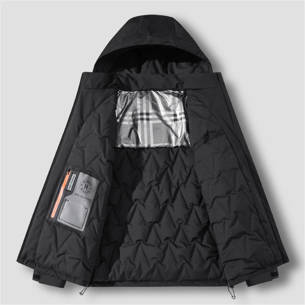 Autumn Winter Outerwear Parkas Men Trendy Brand Hooded Sports Bread Coat Thickened Warm Inner Graphene Padded Jacket 251027