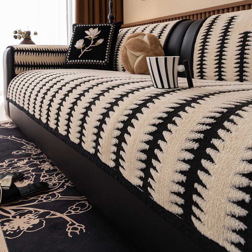 Light luxury highgrade sofa cushion padded four seasons universal cushion nonslip anticat scratch sofa backrest cover C251028