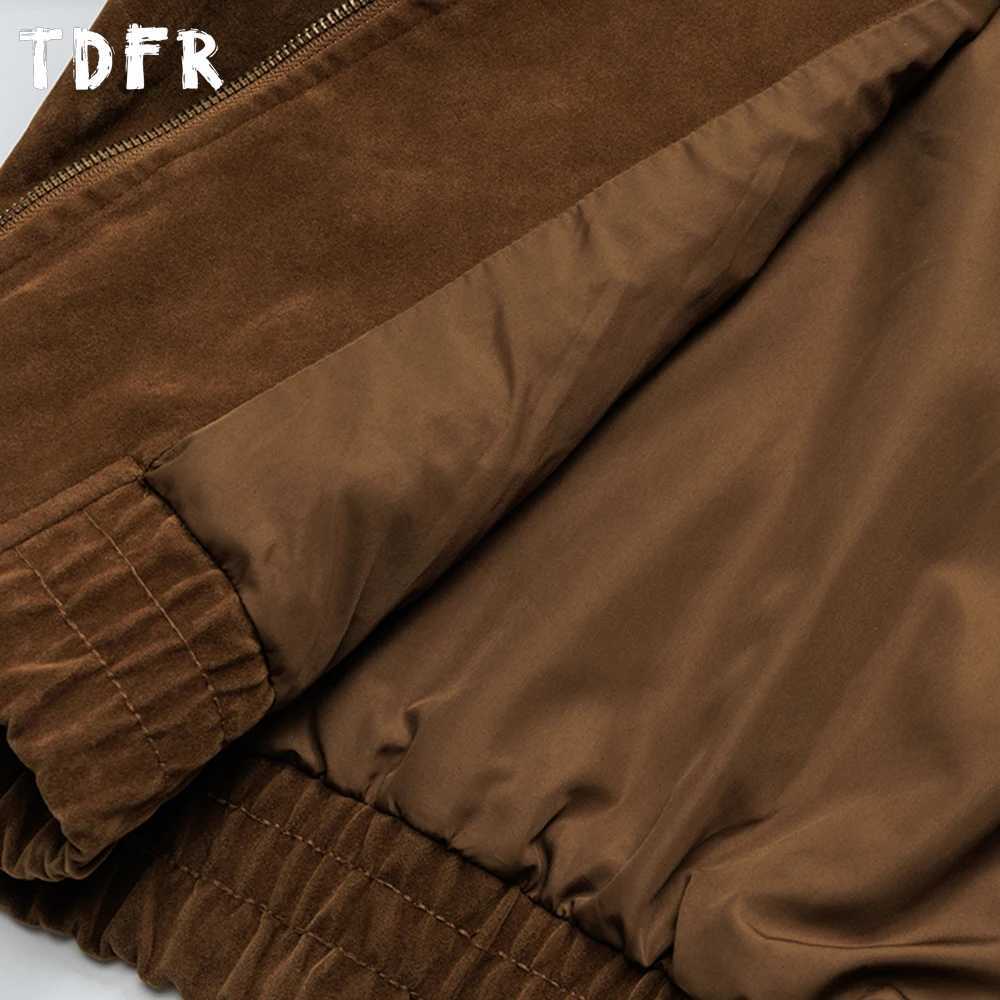 Retro Spliced Suede Jacket Mens Pocket Autumn Casual Loose Lapel Long Sleeve Outerwear Man J251028