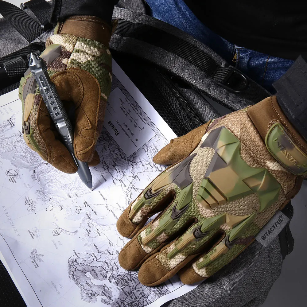 Tactical Gloves Touch Screen Cycling Outdoor Hunting Hiking Climbing Sport Combat Shooting Camping Antiskid Full Finger Mittens 251027