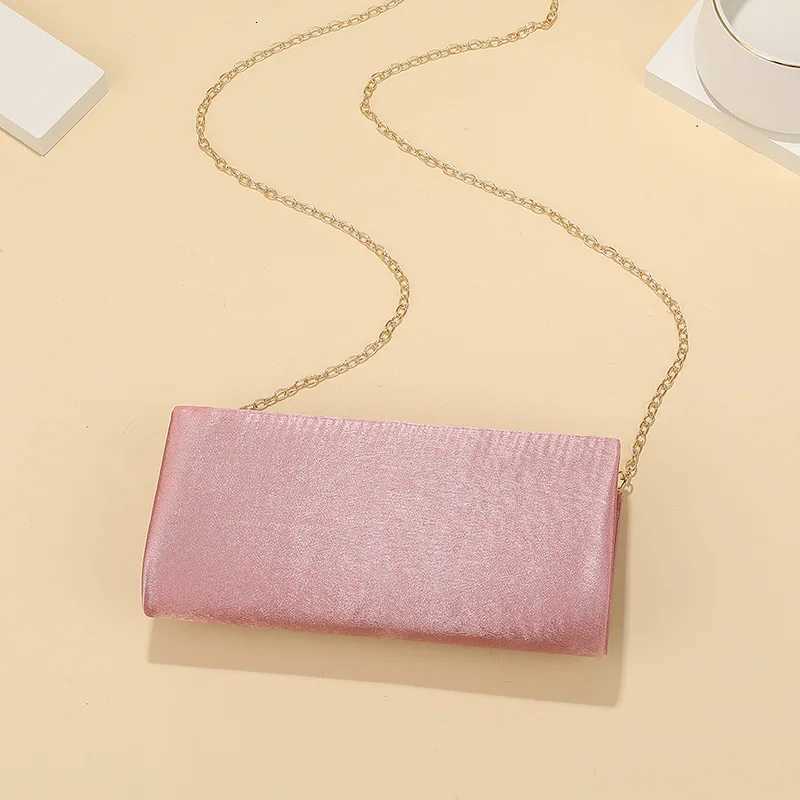 Womens solid color striped dinner bag Chain shoulder bag Portable personalized storage bag Party wedding evening gown bag H251027