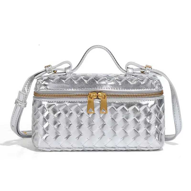 Explosive woven lunch box bag wens handbag versatile simple single shoder diagal cross bag H251028