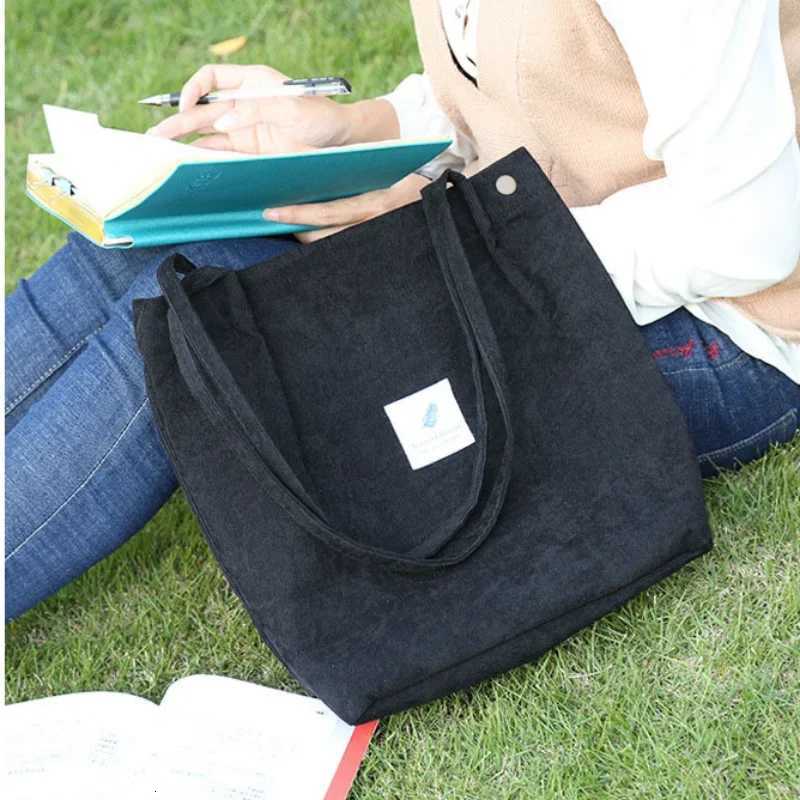 Large Capacity Corduroy Tote Bags for Ladies Simple Striped Handbags for Daily Travel Use Fluffy Tote Bags Gifts for Women GirlsW251028