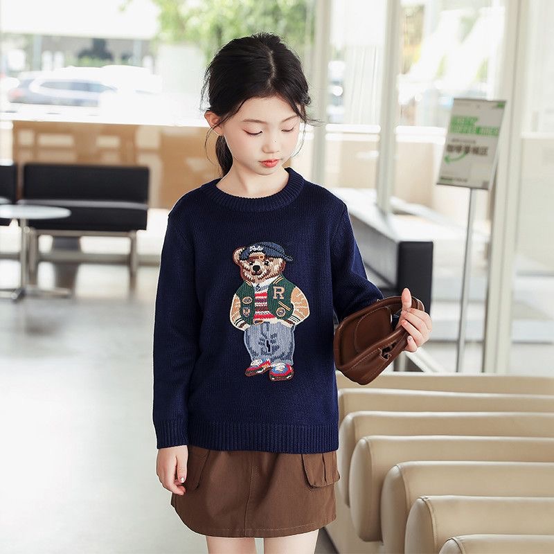 Winter Kids Sweater Toddler Boy Clothes New Style Polos Boys Girls Pullover sweatshirt Childrens warm Hoodie ClothingW251204