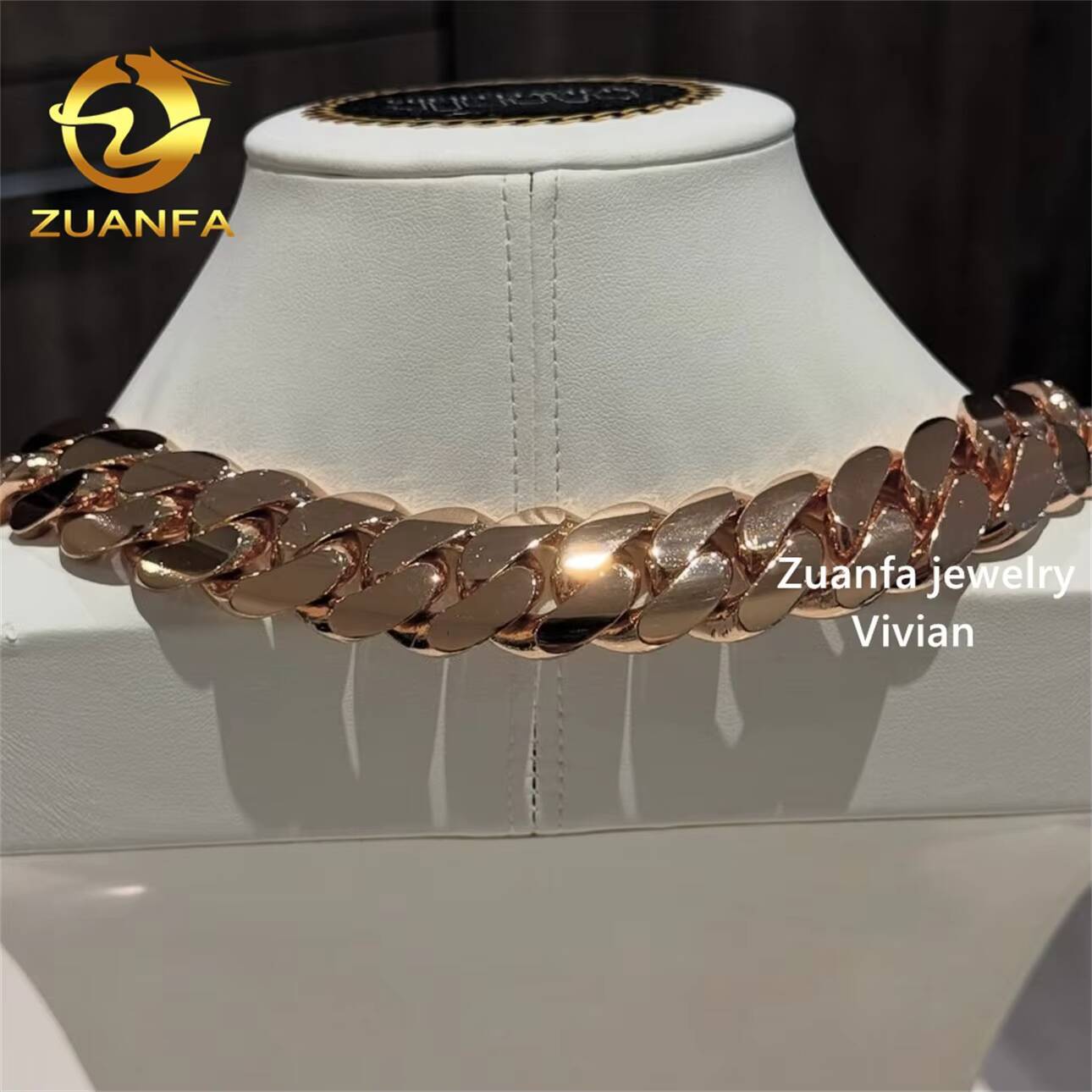 18MM VVS Moissanite Diamond Cuban Link Moissanite Necklace Sterling Silver 925 Hip Hop Miami Cuban Link Chain Necklace