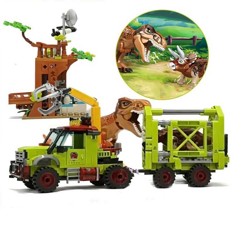 Jurassic Dinosaurs World Animal Park Blocks Building Brick Dinosaur Figures City Dino Robot Dinosaurios Toys For Children GiftsL251028