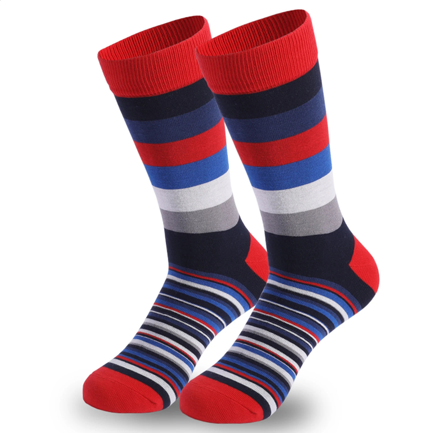 5Pairs Mens Fun Dress Socks Pattern Funny Socks Pack Colorful Striped Combed Cotton Novelty SocksCool Breathable Casual Socks251027