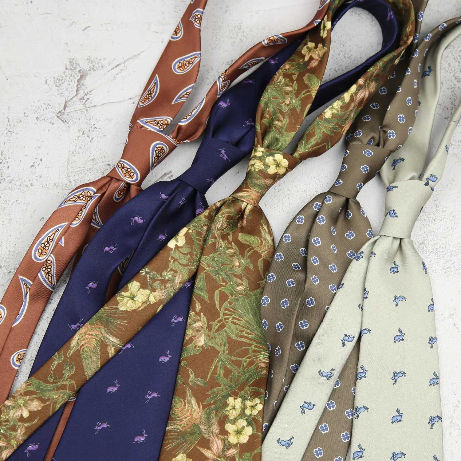 Fashion Neckties for Mens Suits Polyester Floral Pattern Groomsman Jacquard Neck Tie Male Formal Business Women TiesW251028