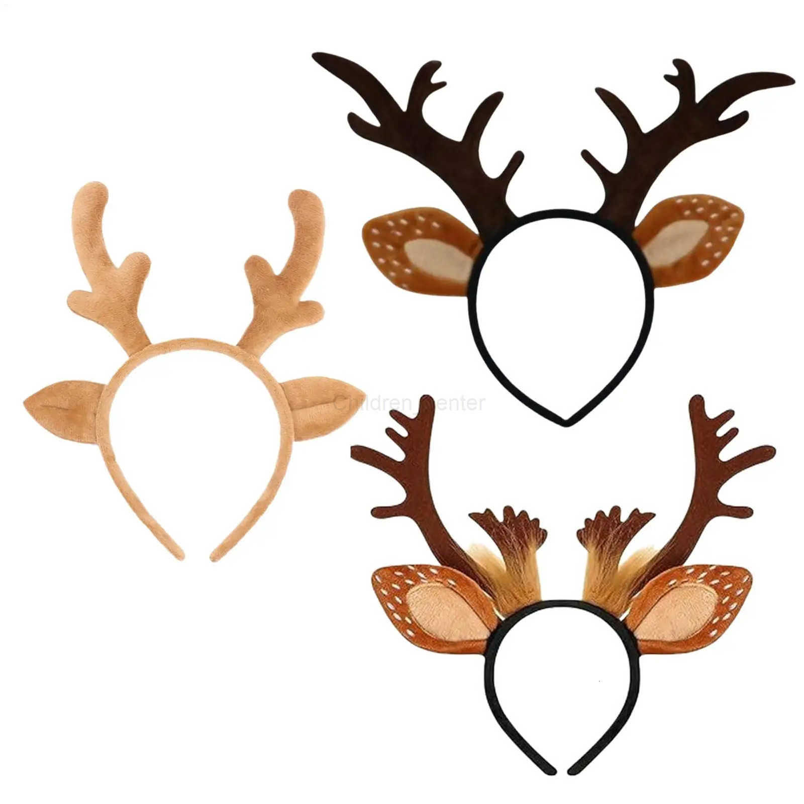 Disney Christmas Charming Themed Headwear: Adorable Animated Reindeer Antlers Headbands for Special Occasions designer H251119