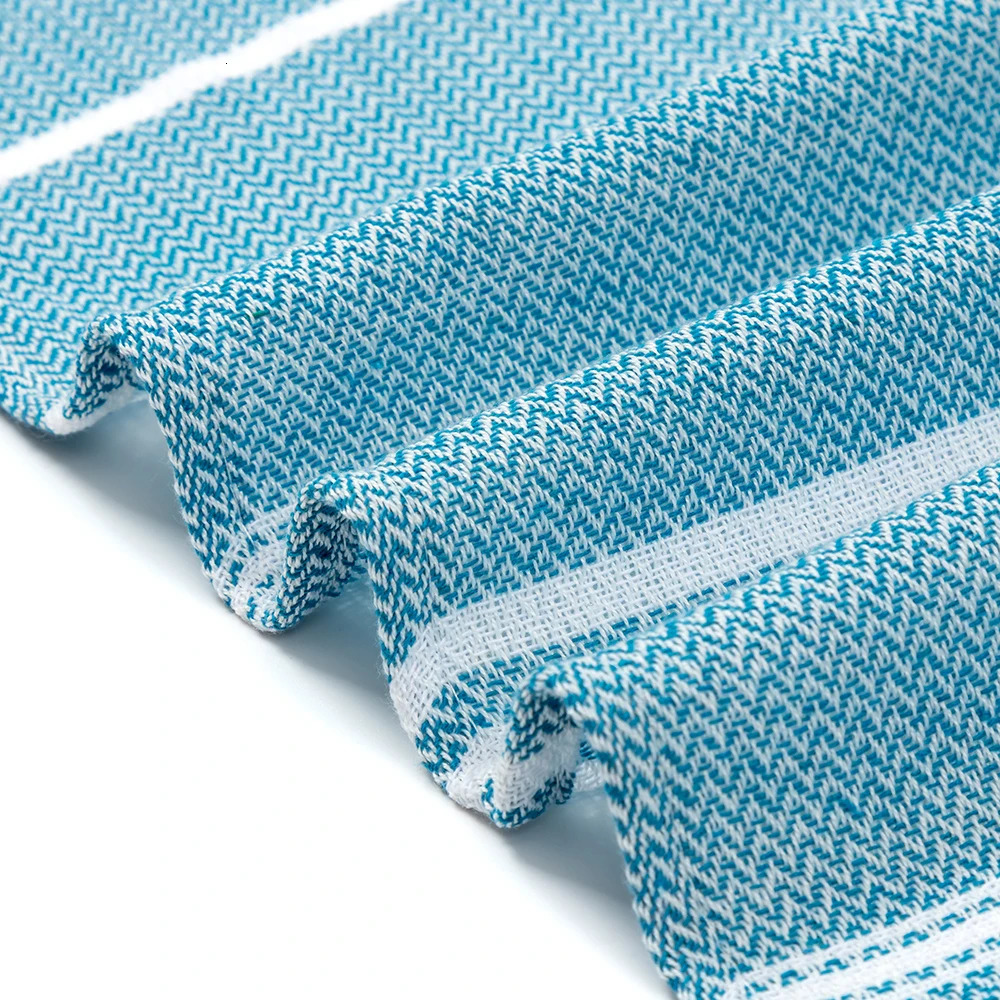 Cotton Striped Turkish Sports Bath Towel with Tassels Travel Gym Camping Sauna Beach Pool Blanket Absorbent Easy Care 251028