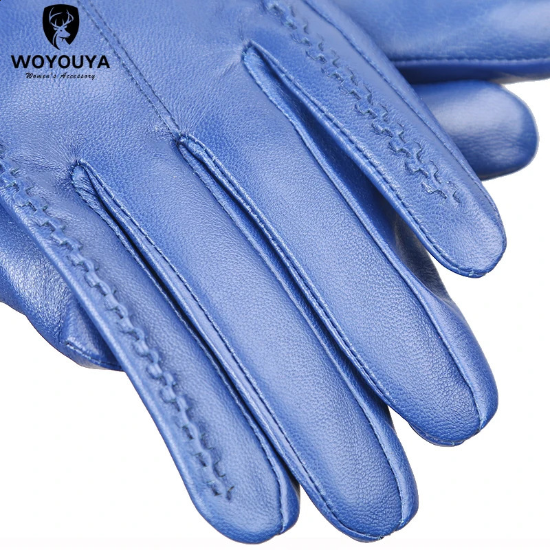 Touch Screen leather gloveshighend leather gloves womenGenuine Leather winter glovesKeep warm womens leather gloves2226 251027