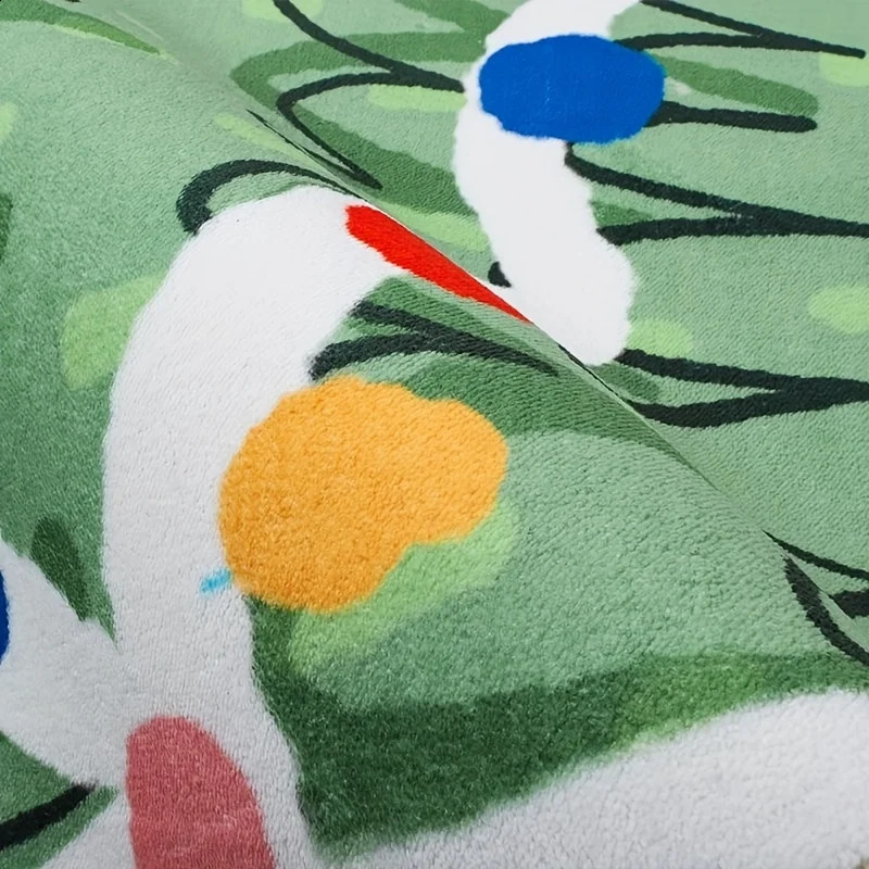 VIKAMA Creative Christmas Tree Living Room Carpet Doormat Bedroom Bedside Floor Mat Holiday Decoration 1028 H260226