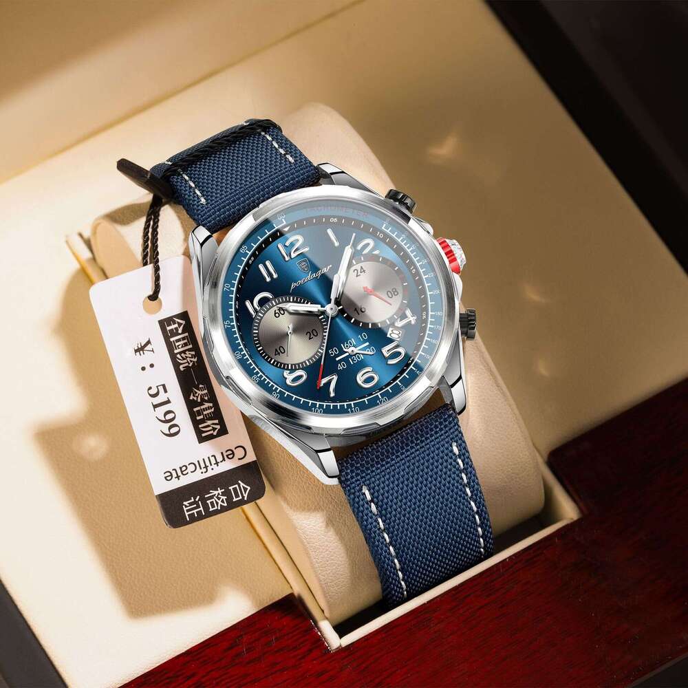 Swiss Brand New Men's Fashion Casual Chronograph Quartz Watch