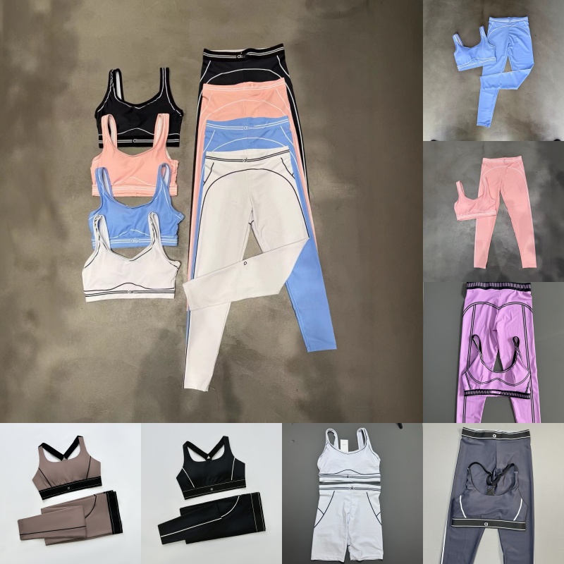 5A Quality Yoga Set Women Yoga Suits And bra Sets Sports Heart Throb Legging+Shorts White-Striped Workout Quick-Drying women clothes bra Sets