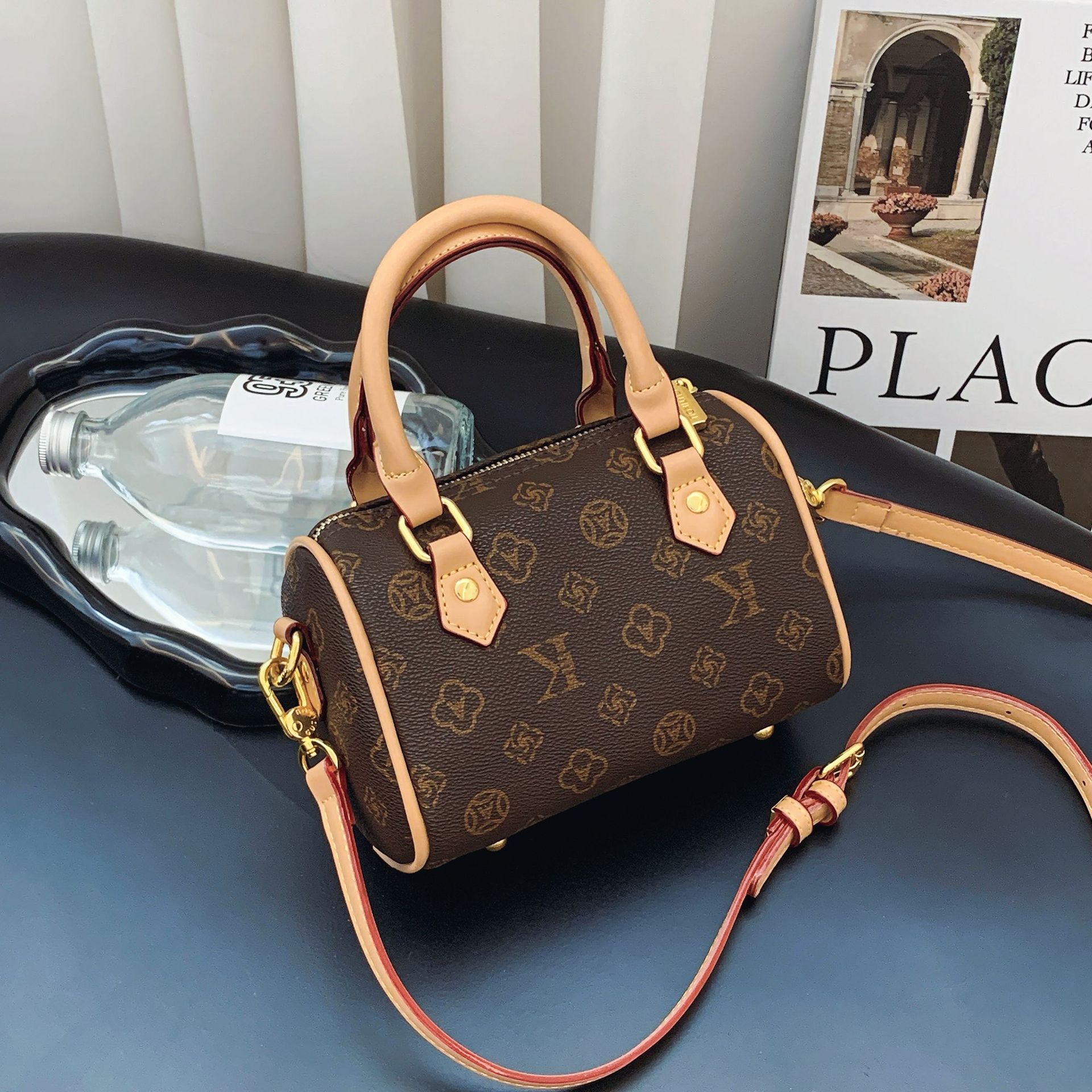 Free Shipping 2025 Women's Pillow Mini Bag, Fashion Boston Style Crossbody, Versatile Small Top Handle Purse