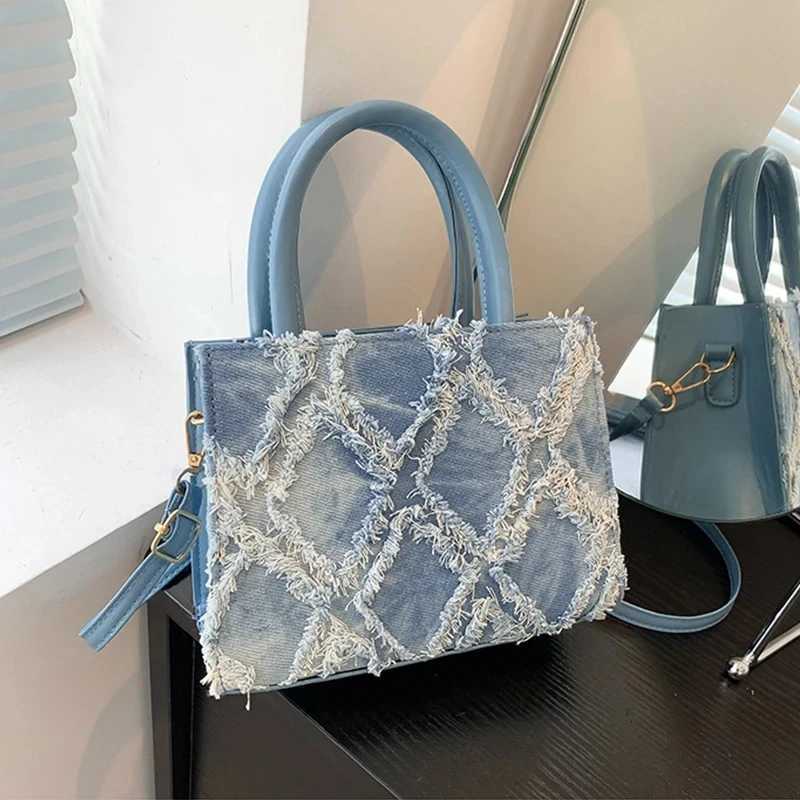 Fi Wen Bags Denim Messenger Bag New Trend Summer Handbags Lady Single Shoder Bag Wens Bag Crossbody Bags Fem D251028