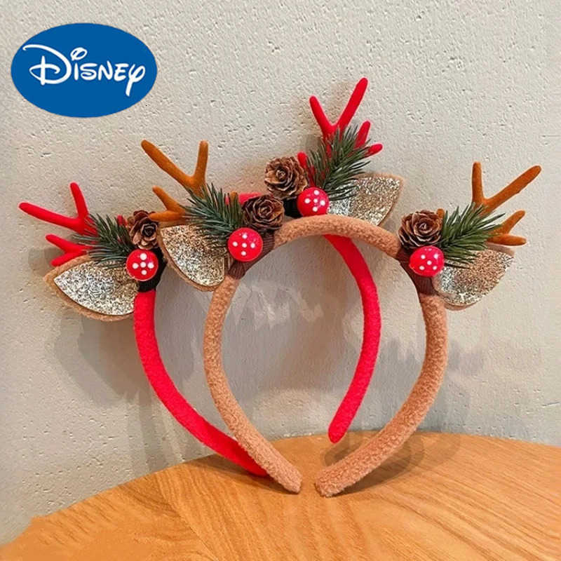 Disney Christmas Party Decorations: Disney Themed Holiday Accessories with Santa Hats & Rudolph Horns designer H251119