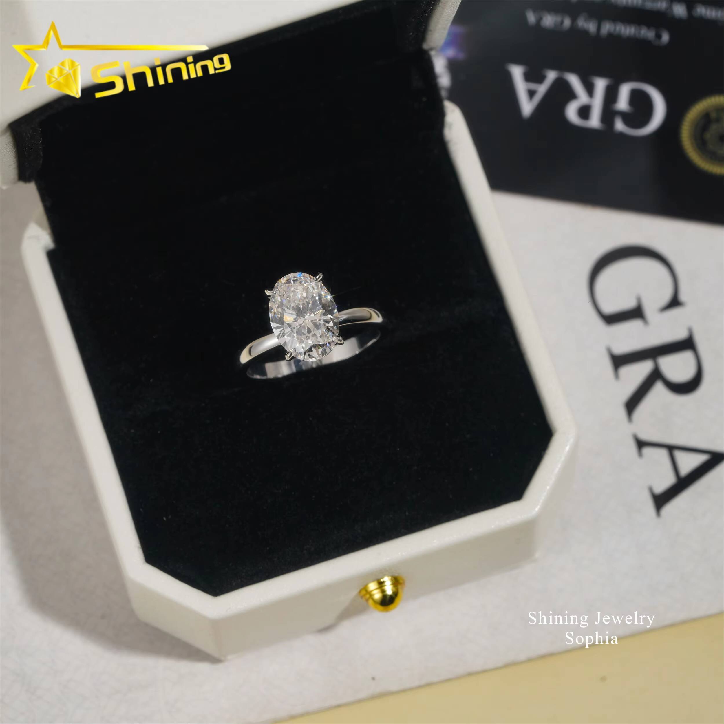 IGI Certificate 4 Prong Set Solitaire Design 18K Real Solid Gold 304carat Lab Grown Diamond Rings Women Engagement Ring