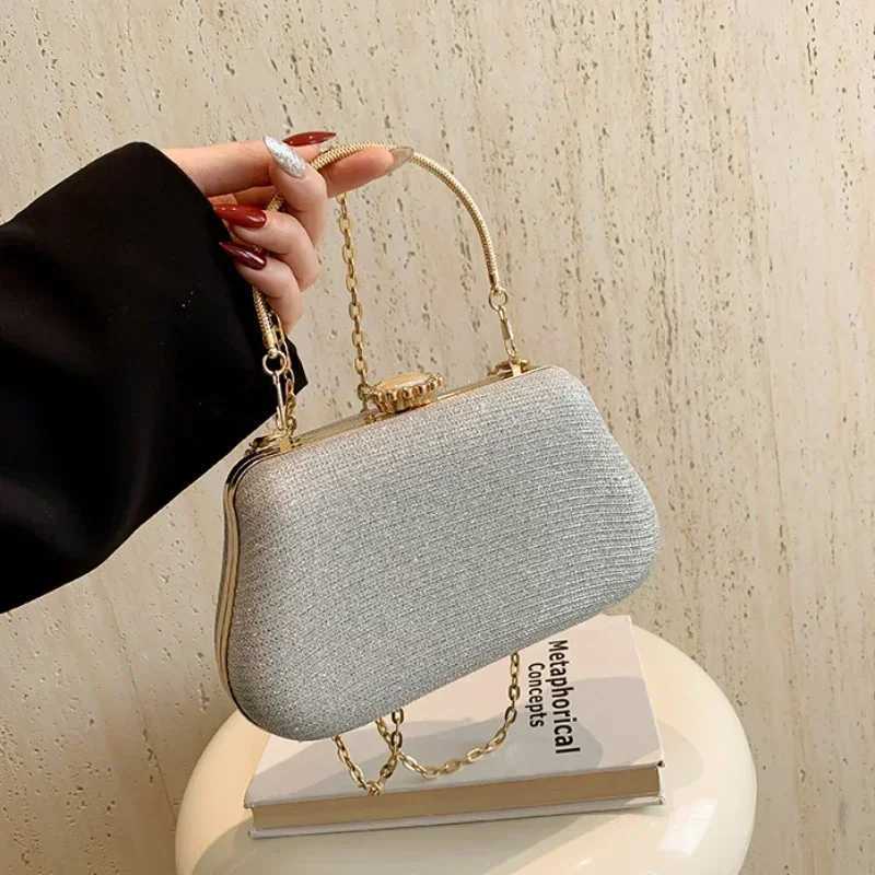 High Design Women Evening Bag Party Banquet Glitter Bag for Ladies Wedding Clutch Handbag Shoulder Bag Chain Bolsas H251027
