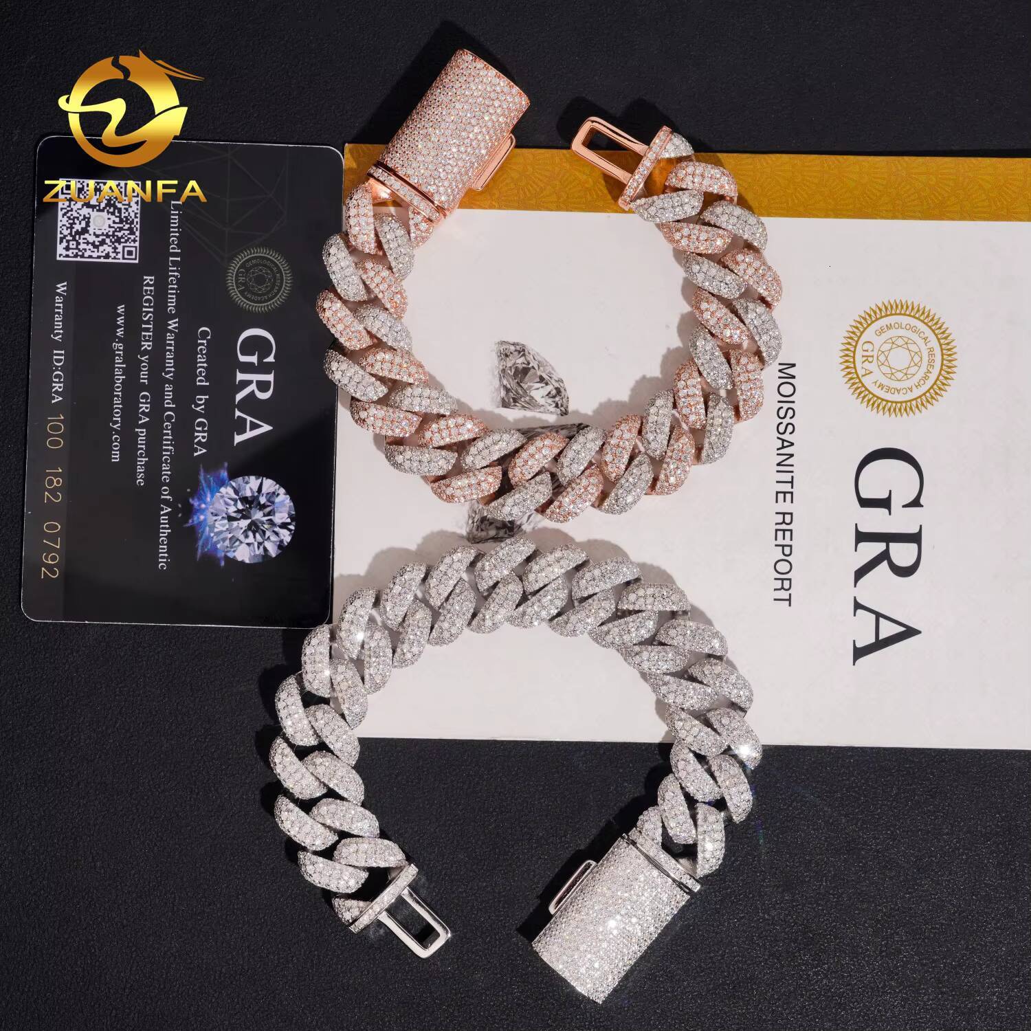 Hip Hop Jewelry for Rapper VVS Moissanite Cuban Link Bracelet 16mm 925 Silver Miami Cuban Bracelet Pass Diamond Tester