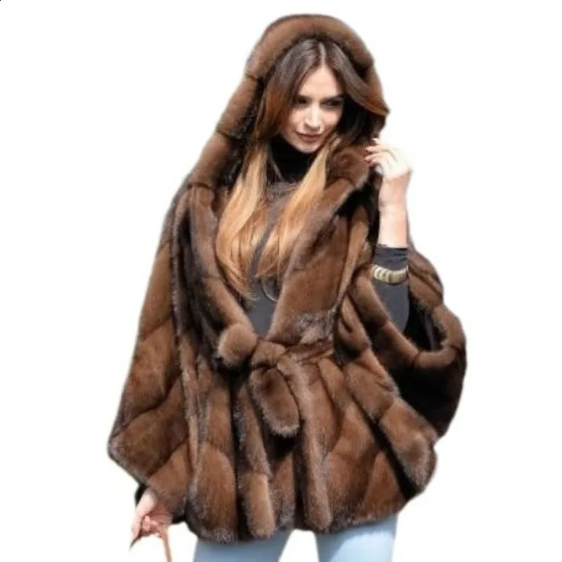 Womens Mink Coat Fur Outerwear Fashion Jacket Autumn Winter Faux Warmth Women Jackets for 251014