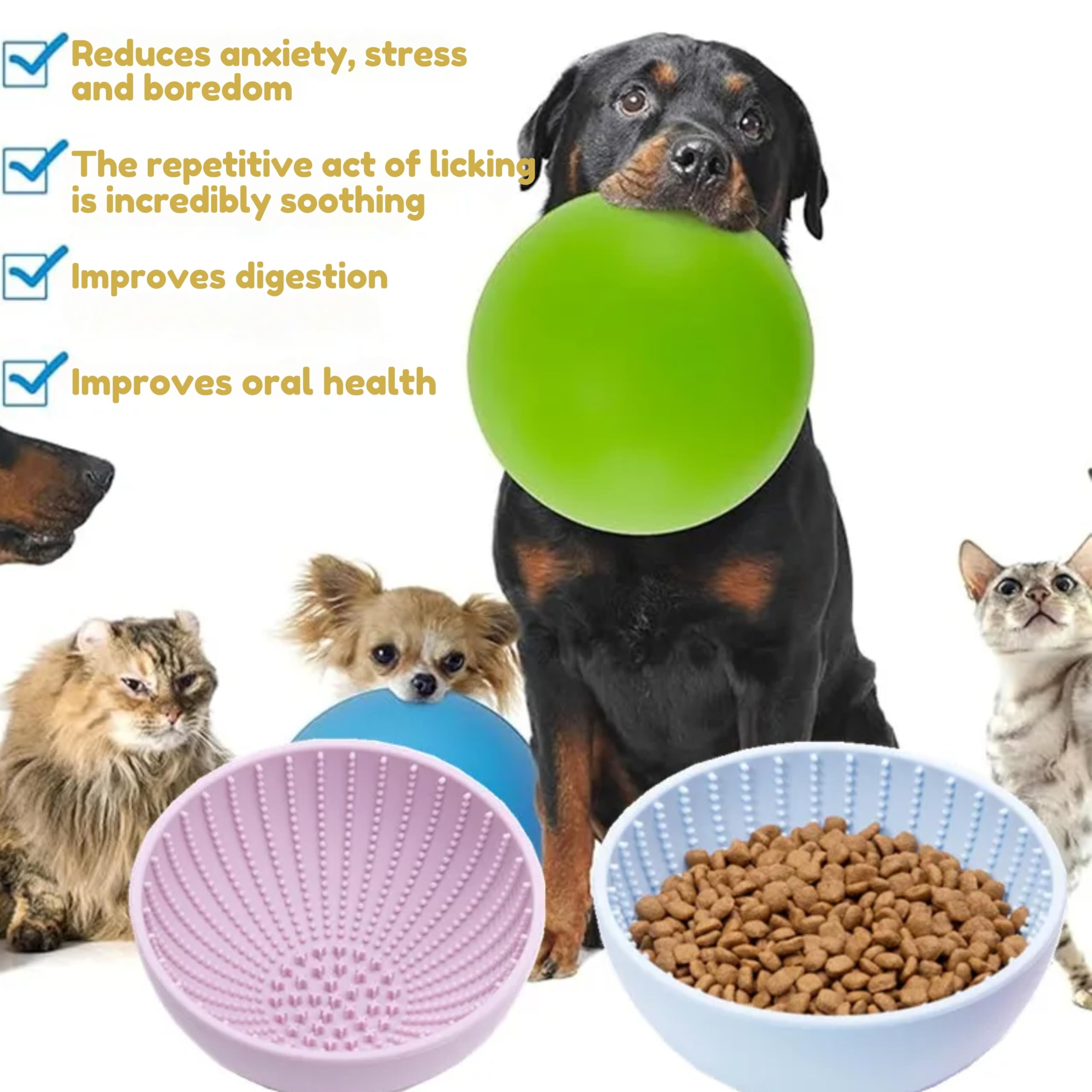New color environmentally friendly silicone dog licking pad bowl, pet slow feeder, water bowl