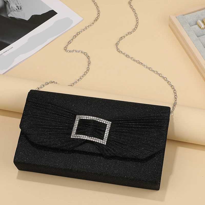 Elegant Rhinestone Dinner Shoulder Bag Exquisite Temperament Bridal Evening Dress Storage Fashion New Arrival H251027