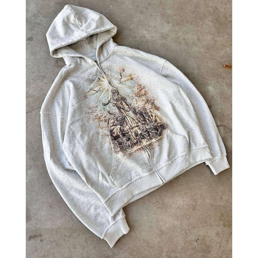 2025 Spring Casual Style Angel Print Unisex Fashion Hoodie