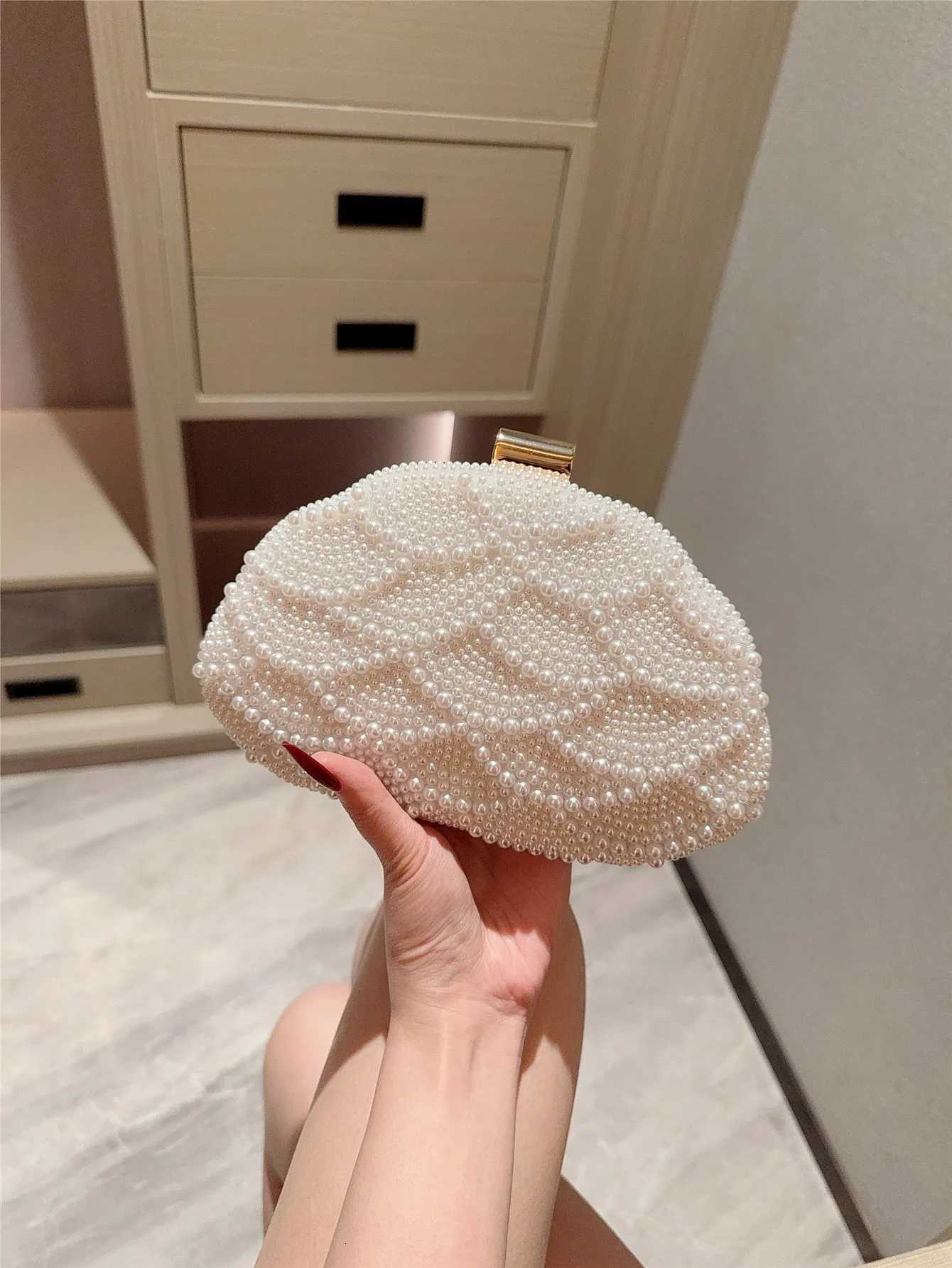 Elegant Pearl Dinner Bag with Dress Evening Bag Formal Party Bag Prom Bag Clutch Bag Chain Bag H251027