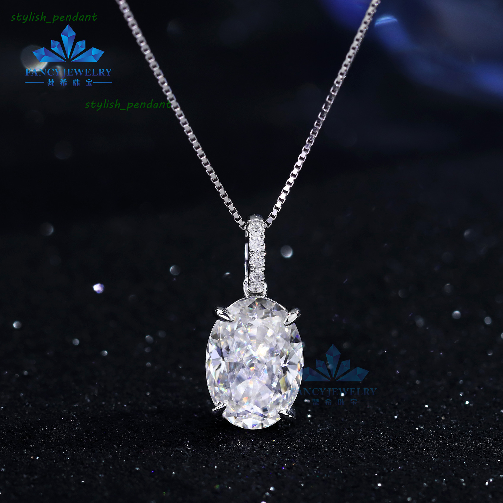 Custom 05ct 1ct 2ct 3ct Lab Diamond 10K 14K 18K Solid Gold CVD HPHT Round Pendant DEF VVS VS IGI Certificate Diamond Necklace