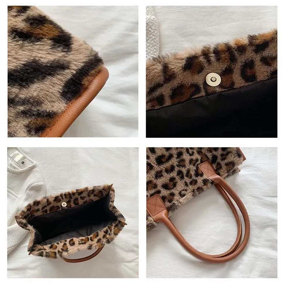 Fur Bag Female Fall and Winter Fashion Faux Fur Soft Long Plush Shoulder Bag Womens Large Capacity Handheld Shoulder BagT251028