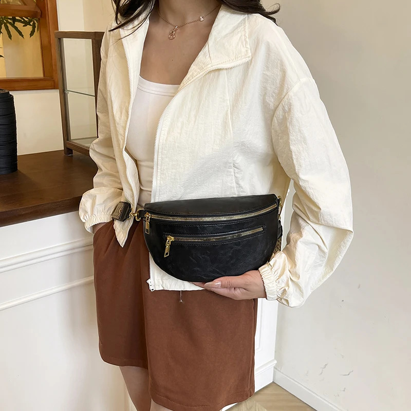 Fashion Simple Waist Bag Fanny Pack Woman Chest Pack Belt Bag phone Purse Leisure Ladies Shoulder Crossbody Bags 251023