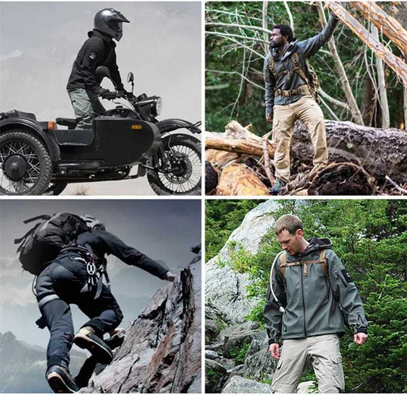 5XL 6XL Winter Fleece Jacket Men Soft Shell Tactical Waterproof Camouflage Coat Clothing WindbreAKers X251028