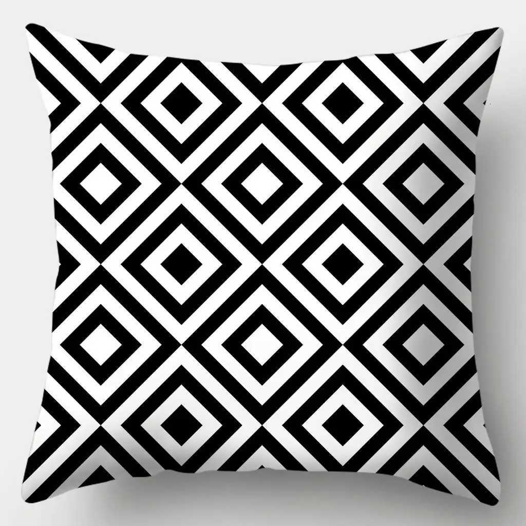 Pillow Case Black and White Series case Sofa Simple Home Style Cushion Cover Bedroom Living Room C251028