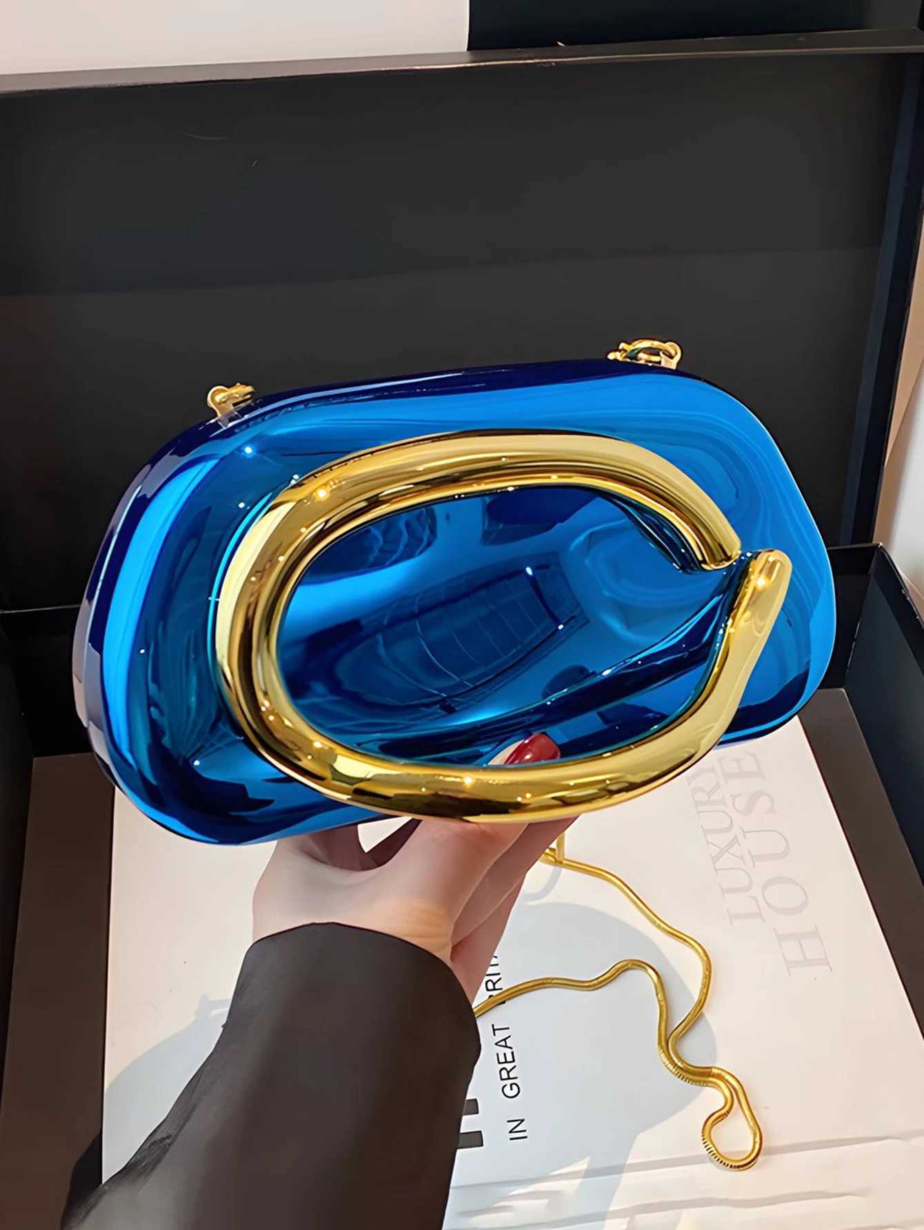 Fashion Elegant Acrylic Box Shaped Crossbody Bags Women Evening Bags party cute handbag Wedding Mini Wallet Banquet clutch bag H251027