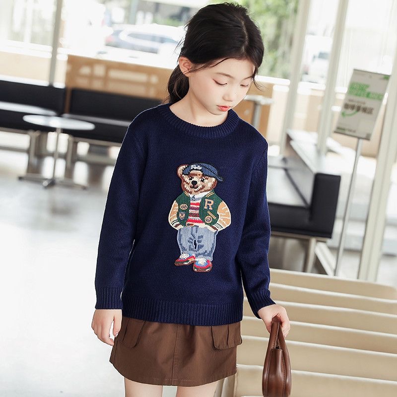 Winter Kids Sweater Toddler Boy Clothes New Style Polos Boys Girls Pullover sweatshirt Childrens warm Hoodie ClothingW251204
