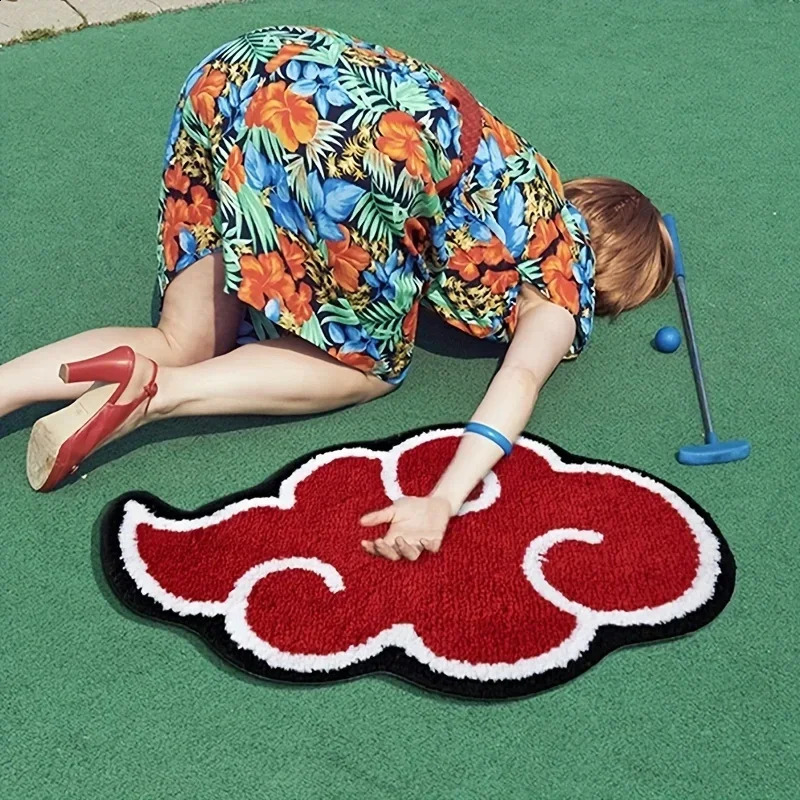 Cartoon Red Cloud Door Mat Nonslip Rug Kitchen Bedroom Irregular Carpet Living Room Large Area Home Decoration Carpets 1028 H260226
