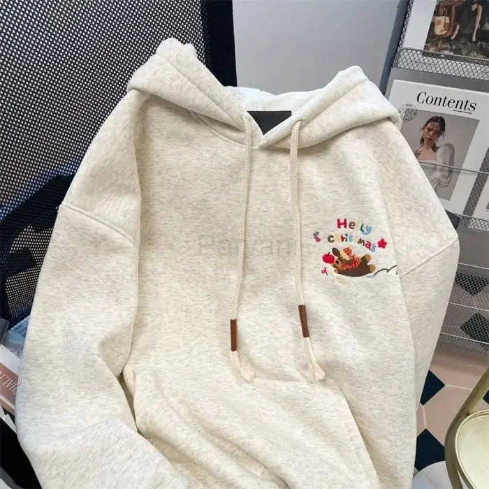 Sanrio Versatile Hooded Sweatshirt 2025 Autumn Winter Thickened Cotton Male Female American Sausage Dog Embroidery New Hot Sale Outerwe L251028
