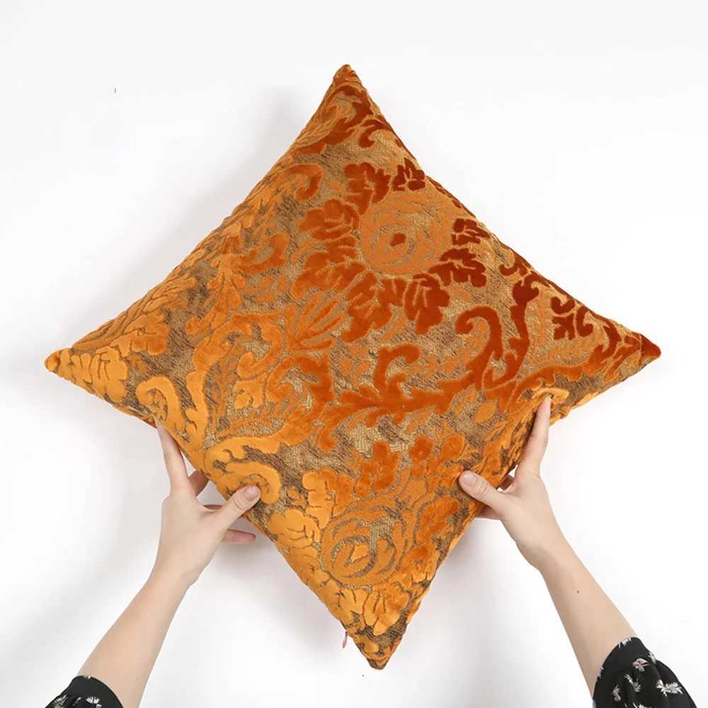 Pillow Case Leaf Jacquard Throw Covers cases Cushion Covers For Home Bed Room Sofa Decoration Luxury Velvet St Patricks Day C251028