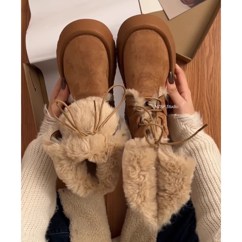 New free shipping deisgner boots for womens snow boots brown Winter New Thick Soles Fleece Lined Anti-Slip Cotton Boots