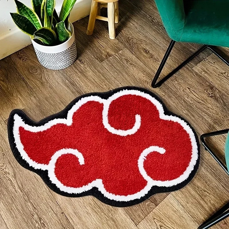 Cartoon Red Cloud Door Mat Nonslip Rug Kitchen Bedroom Irregular Carpet Living Room Large Area Home Decoration Carpets 1028 H260226