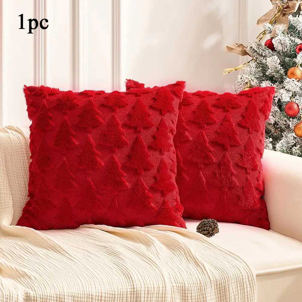 Pillow Case slip Xmas Home Decor Square Cases Christmas Plush case Throw Cover Decorative Grometric Home Textile C251028