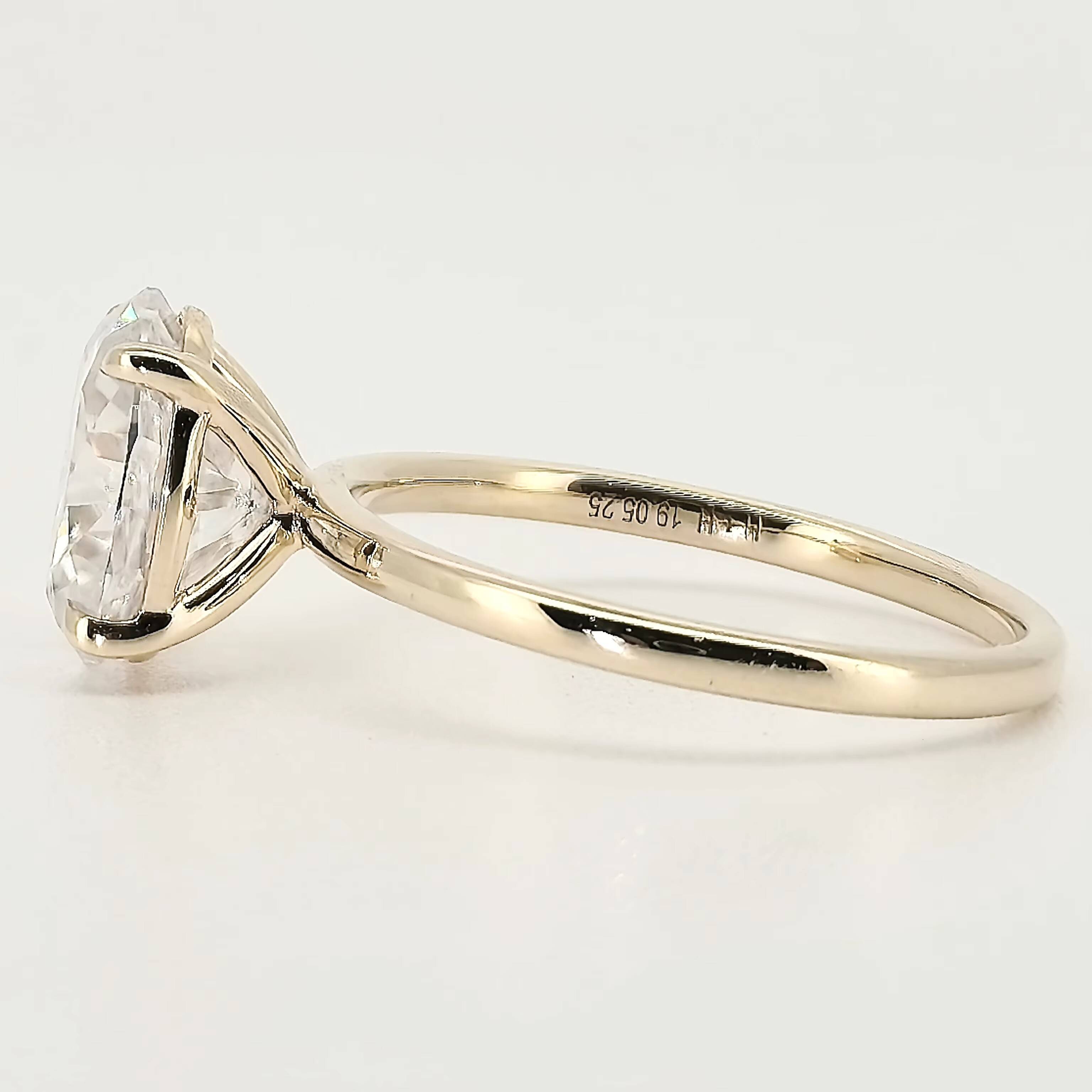 Solitaire Labgrown Diamond Igi Certified Wedding Rings Vvs d Oval Pear Emerald Cut Pure Gold Engagement Synthetic Diamond Ring