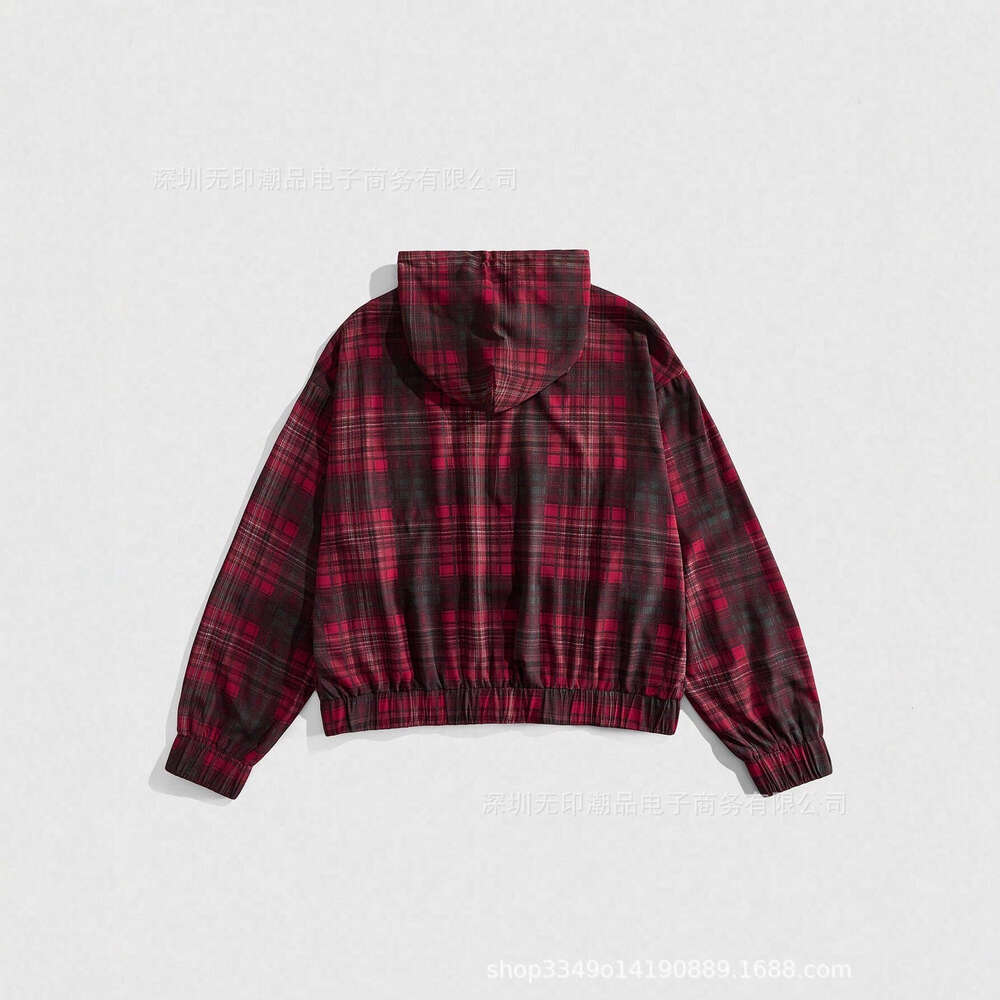 American Dark Unisex Fashion Striped Plaid Shirt Horror Style Winter 3D Pattern Hoodie