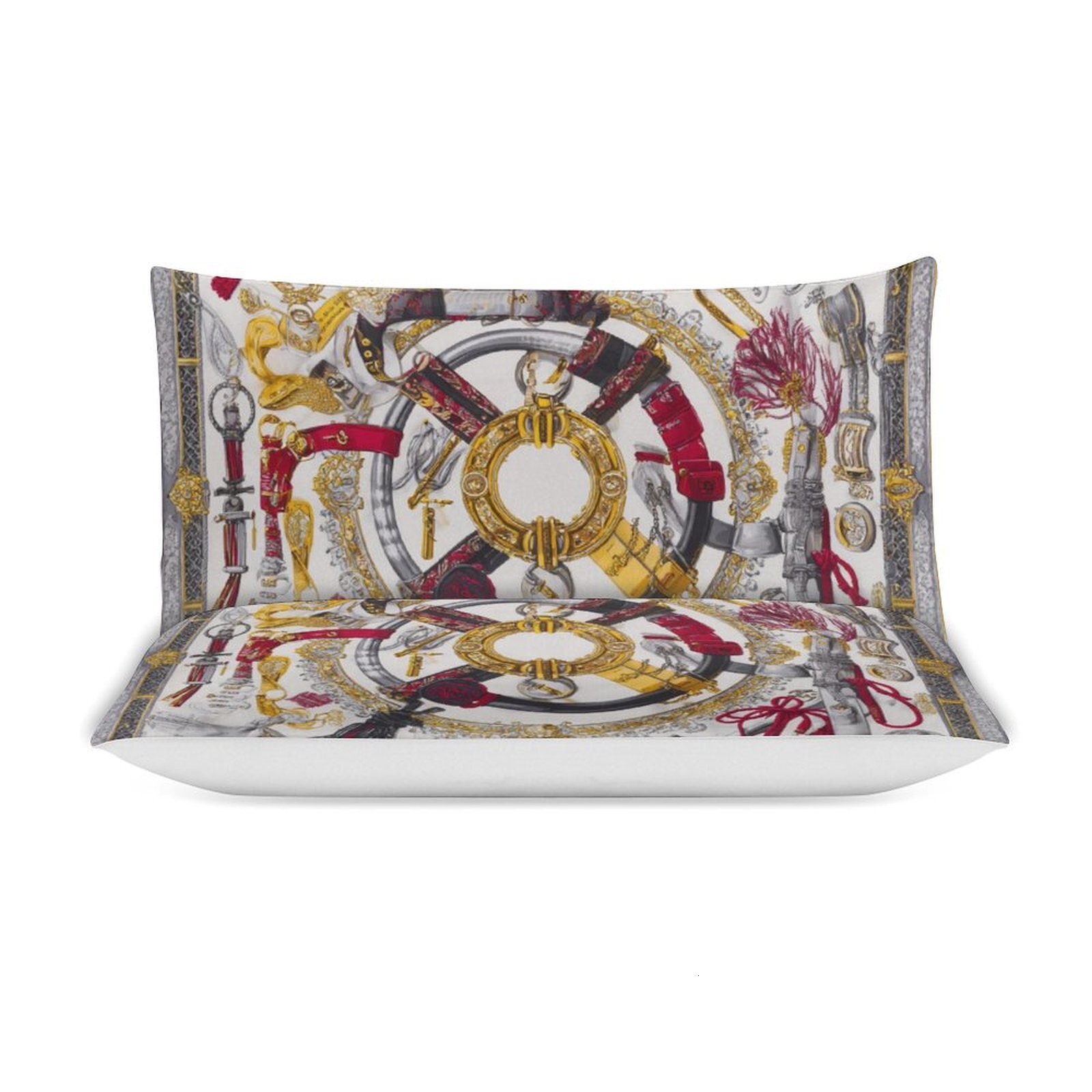 Custom Bedding Set Luxury Designer H Printing Horse Printing Quilt Cover Pillowcase 3Pcs set Pure Cotton Comfortable Bedding Set Bedroom Decoration H2